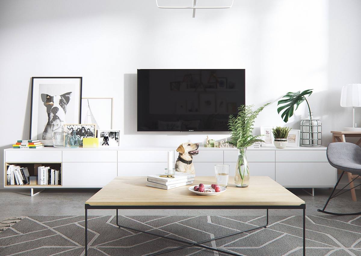 thiet ke noi that phong khach phong cach scandinavian (5)