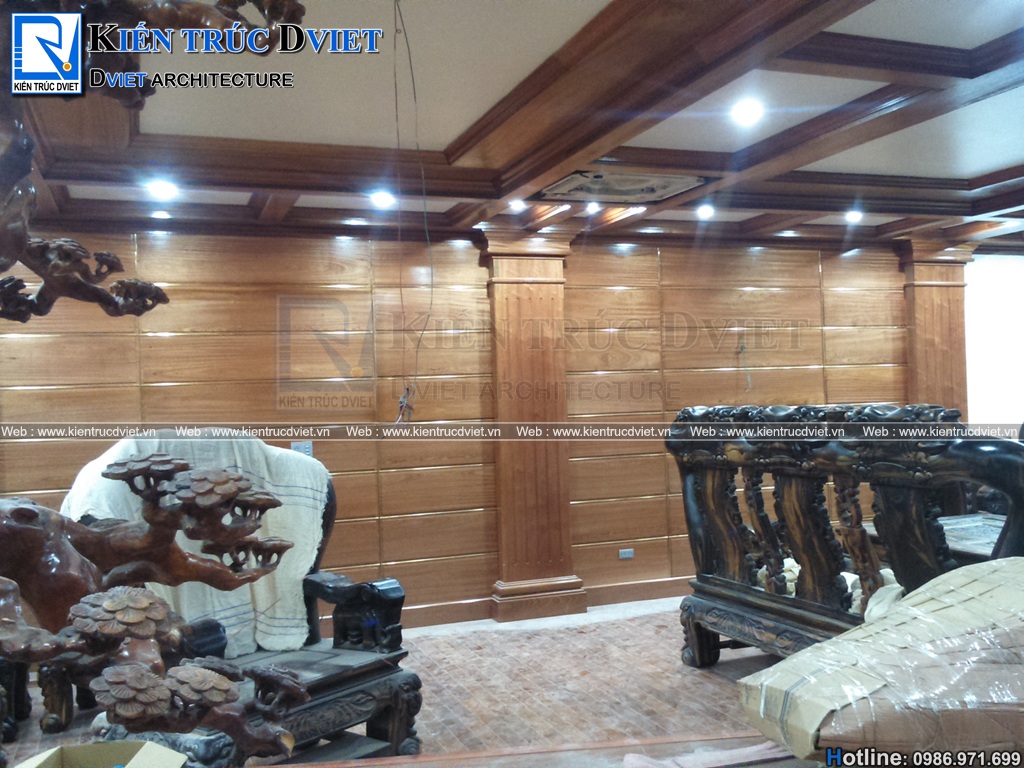 thi cong noi that nha pho tan co dien 120m2 tai TP. Nam Dinh (2)