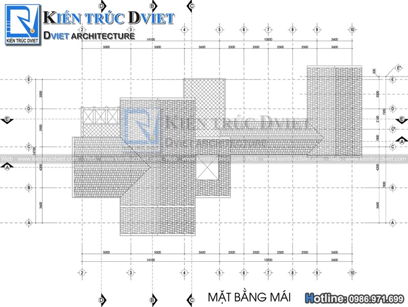 Mat bang tang mai biet thu vuon 2 tang 1 tum 210m2 hien dai voi mai thai tai Phu Ly - Ha Nam