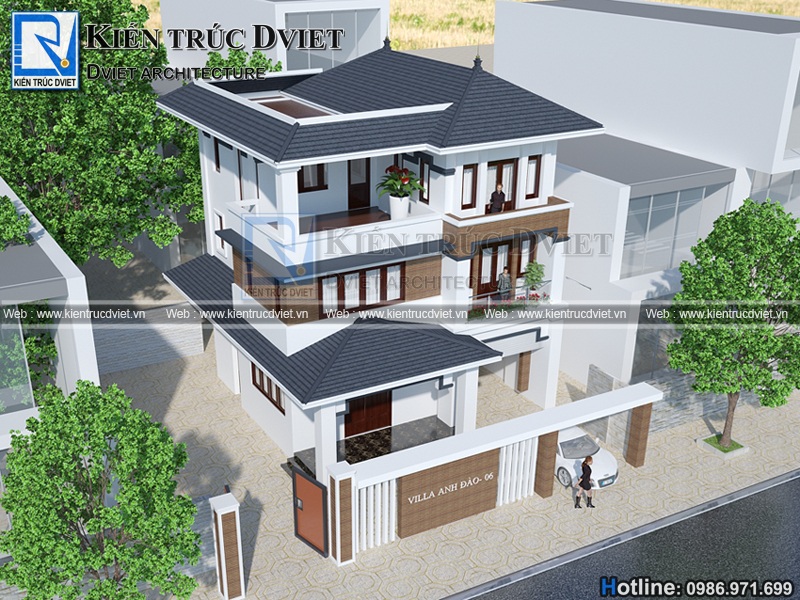 Thiet ke biet thu hien dai 3 tang 8x12m tại Thuong Tin (4)