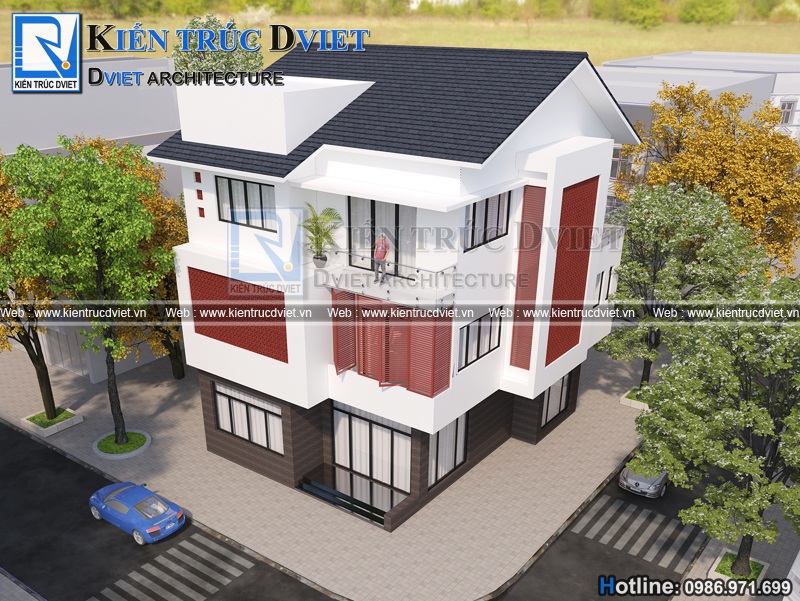 thiet ke biet thu 3 tang hien dai 120m2 10x12m tai Hai Duong (5)