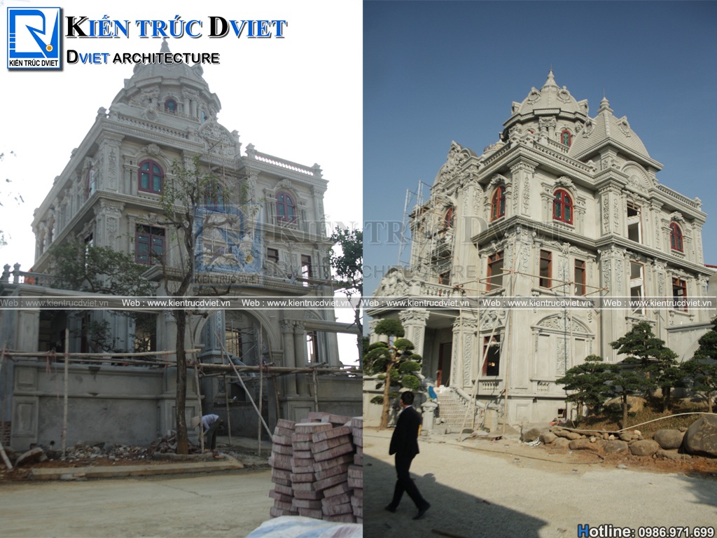 Thiet ke biet thu lau dai Phap 3 tang 1 tum tai Tam Diep - Ninh Binh (12)