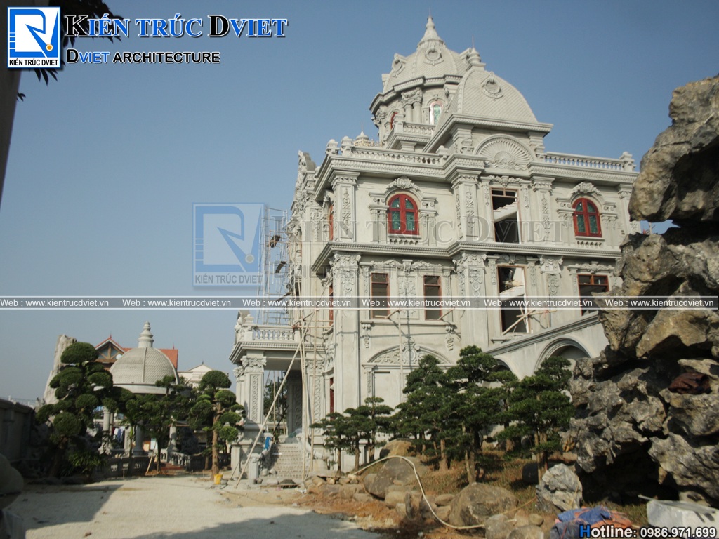 Thiet ke biet thu lau dai Phap 3 tang 1 tum tai Tam Diep - Ninh Binh (14)