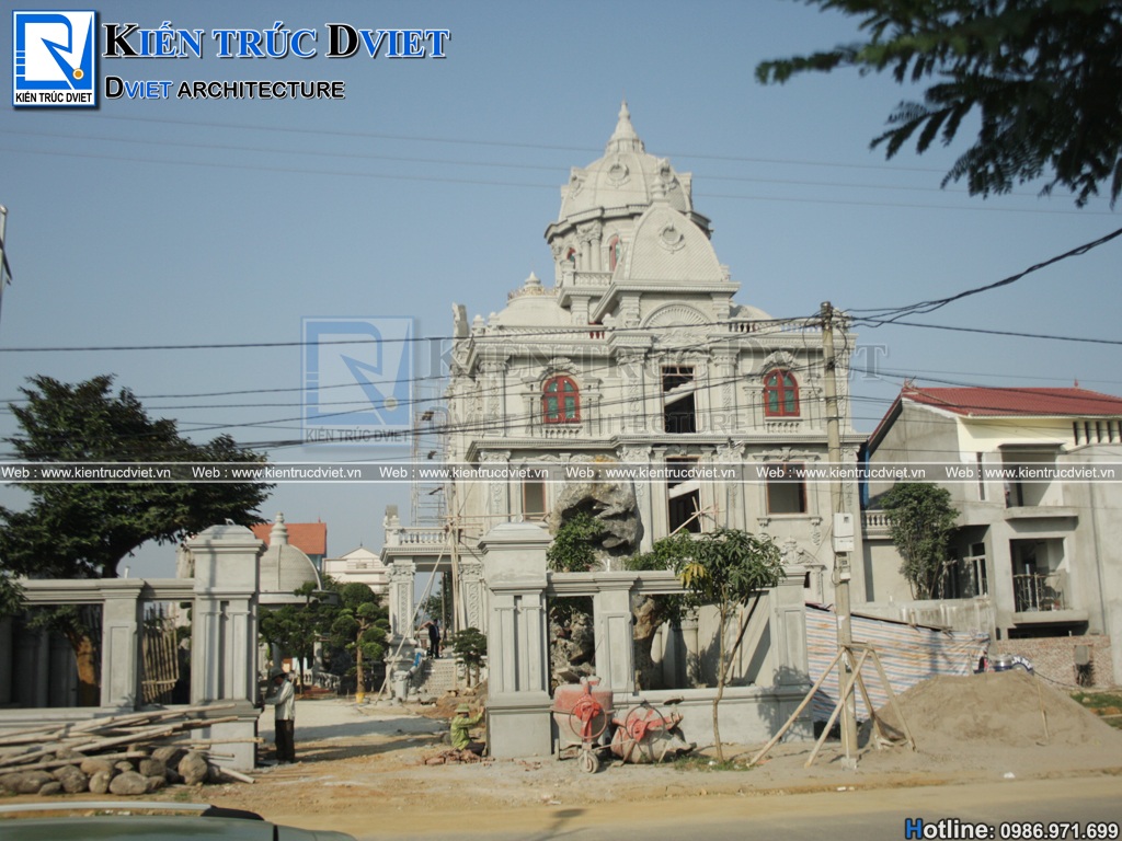 Thiet ke biet thu lau dai Phap 3 tang 1 tum tai Tam Diep - Ninh Binh (15)