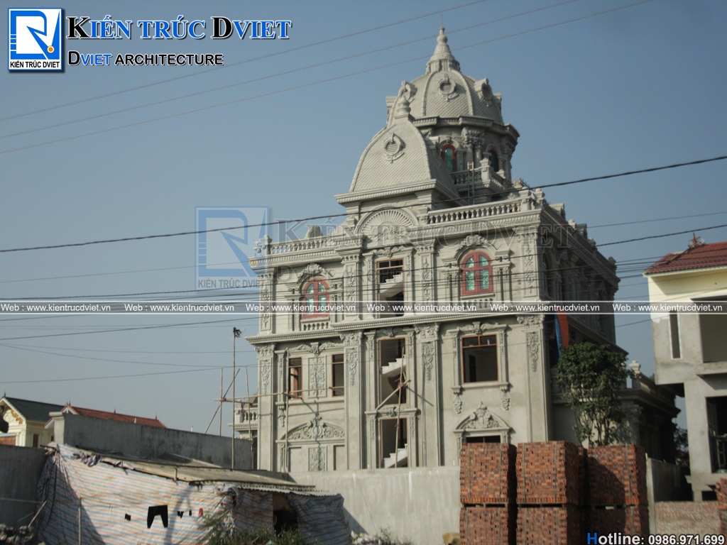 Thiet ke biet thu lau dai Phap 3 tang 1 tum tai Tam Diep - Ninh Binh (16)