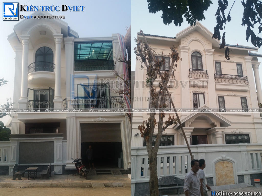 Thiet ke biet thu tan co dien 3 tang 110m2 tai Thanh Hoa (5)