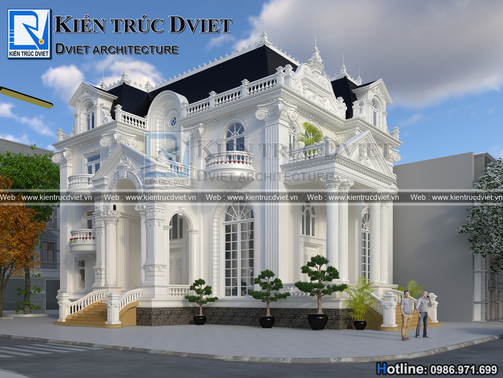 mau thiet ke biet thu Phap 3 tang dep tai Quang Ninh (3)