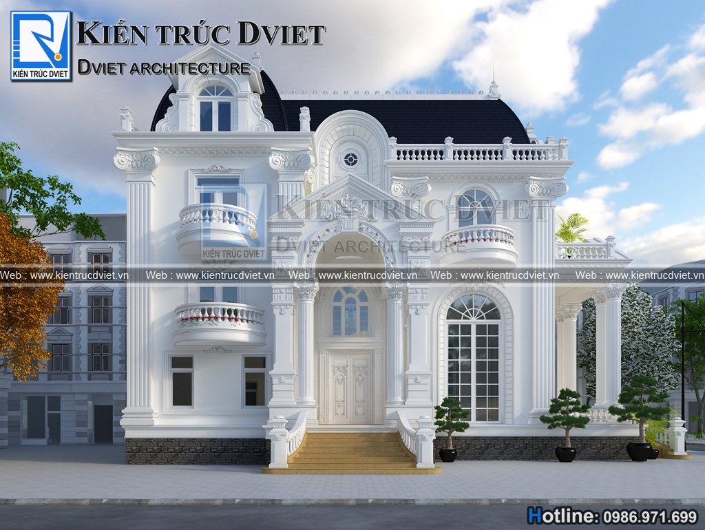 mau thiet ke biet thu Phap 3 tang dep tai Quang Ninh (4)