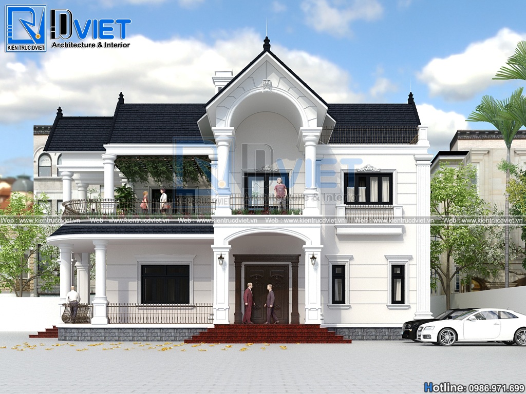 thiet ke biet thu tan co dien 2 tang 15x15m tai Thanh Hoa (3)