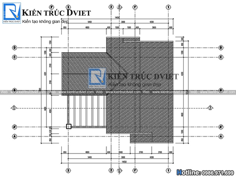 mat bang tang mai biet thu Phap co dien 3 tang 