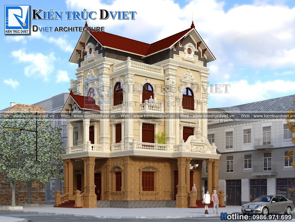 Thiet ke biet thu Phap 3 tang 10x14m tai TP.Hai Duong (3)