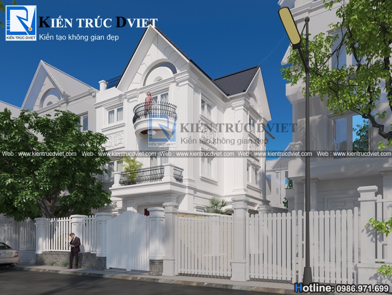 Tổng hợp mẫu thiết kế biệt thự tân cổ điển Pháp đẹp ấn tượng