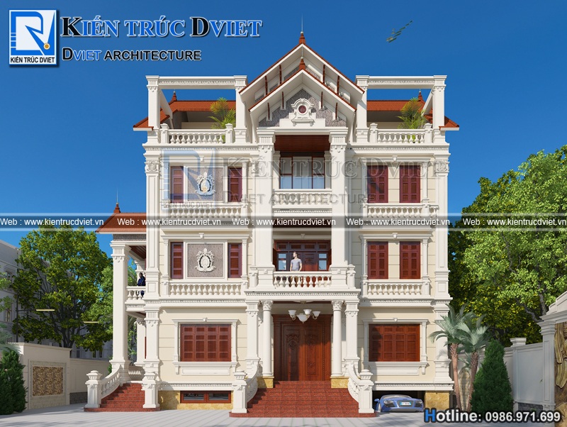 thiet ke biet thu Phap 4 tang tai Hai Phong (4)