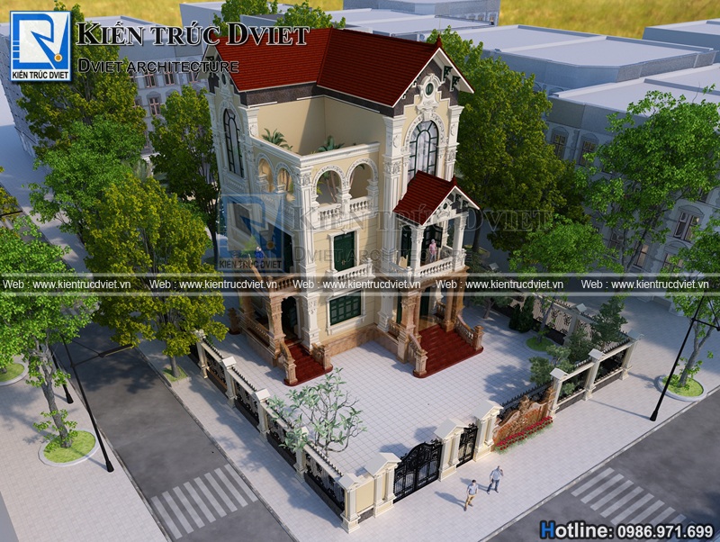 Thiet ke biet thu phap 3 tang 12,5x12,5m dep tai Ninh Binh(7)