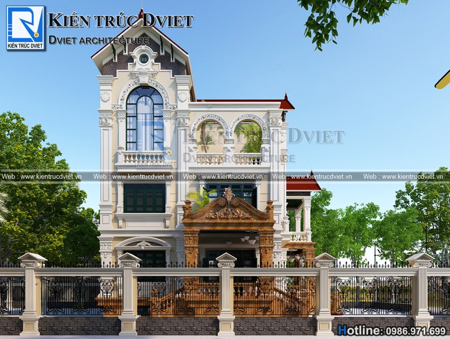 Thiet ke biet thu phap 3 tang 12,5x12,5m dep tai Ninh Binh(5)