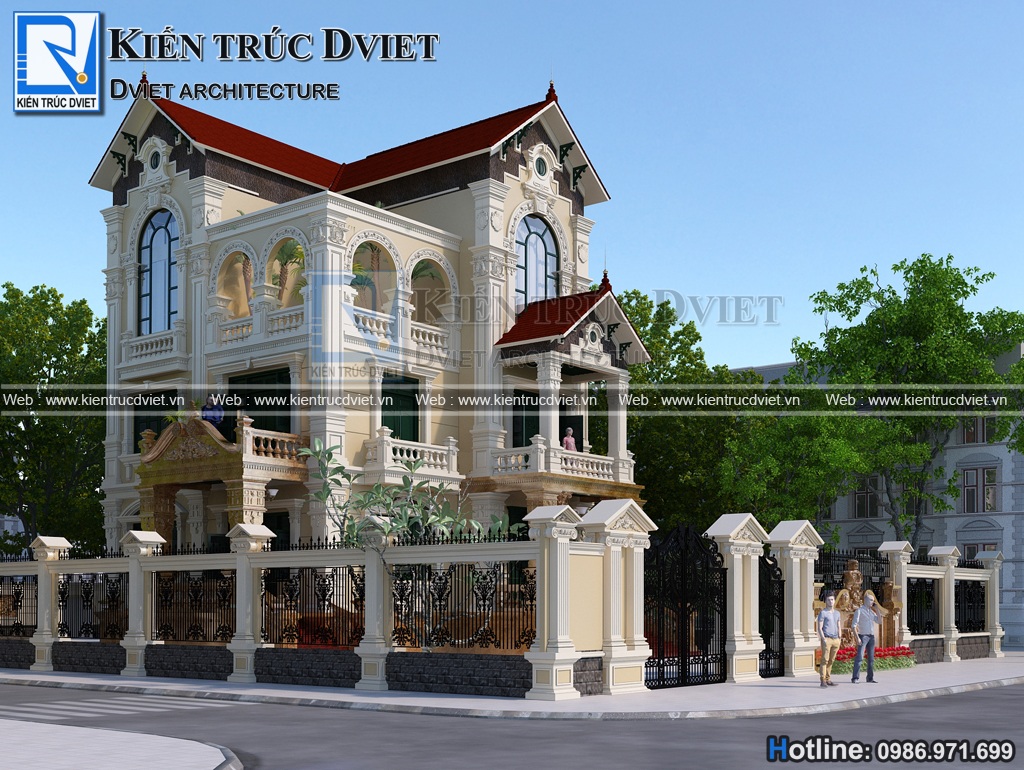 Thiet ke biet thu phap 3 tang 12,5x12,5m dep tai Ninh Binh(3)