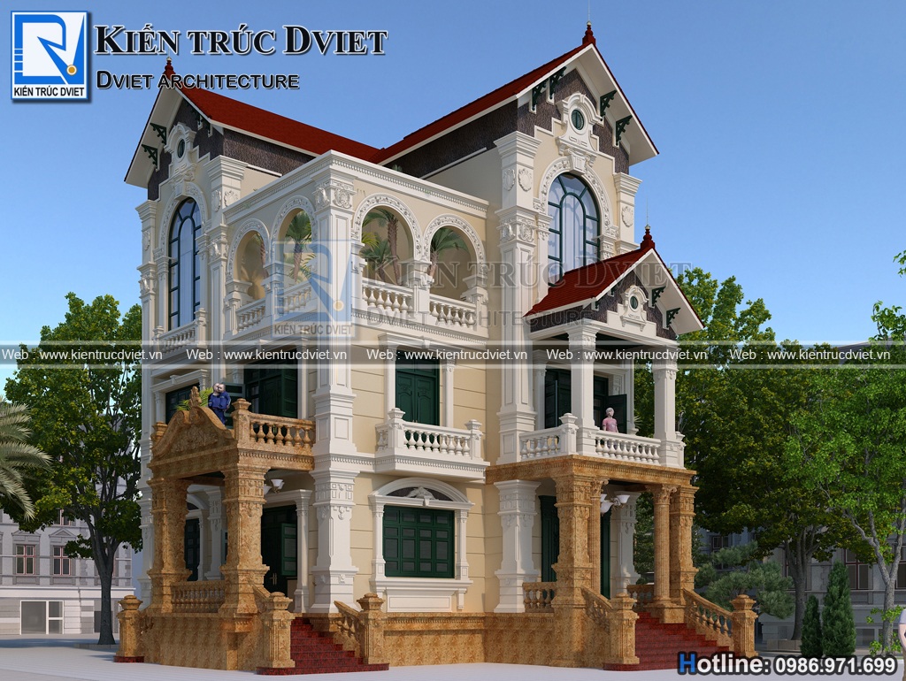 Thiet ke biet thu phap 3 tang 12,5x12,5m dep tai Ninh Binh(4)