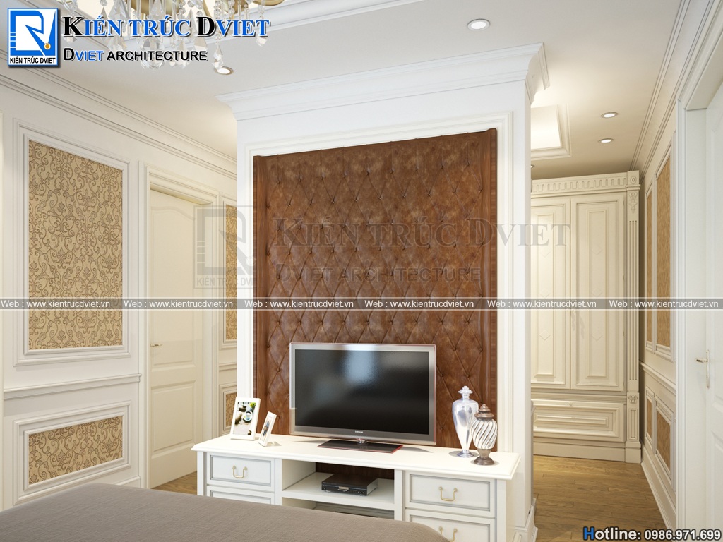 thiet ke noi that tan co dien biet thu Gamuda Quan Hoang Mai (6)