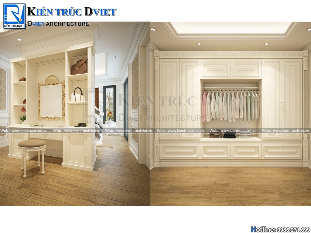 thiet ke noi that tan co dien biet thu Gamuda Quan Hoang Mai (7)