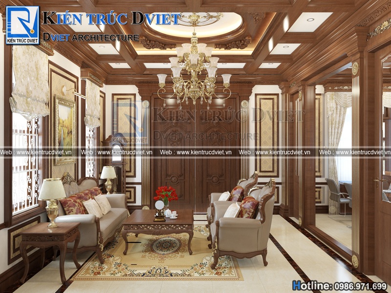 thiet ke noi that phong khach tan co dien 24m2 (2)