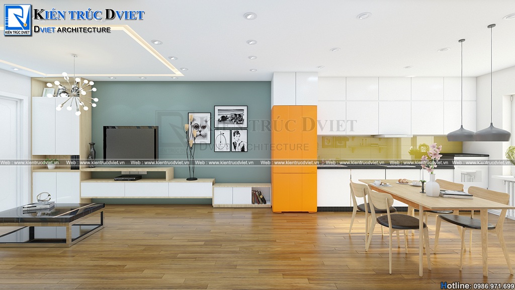 thiet ke noi that chung cu 2 phong ngu 84m2 Tan Hoang Minh - Hoang Cau (5)