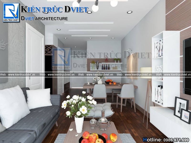 Thiet ke noi that chung cu 104m2 New Skyline - Van Quan (3)