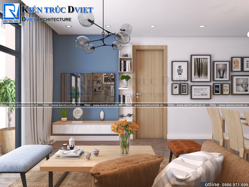 thiet ke noi that chung cu Roman Plaza 82m2 To Huu - Nam Tu Liem (4)