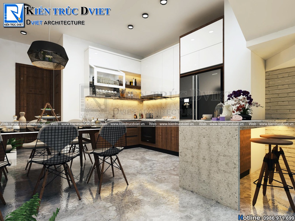 Thiet ke noi that nha lo pho (nha ong) hien dai 4x12m tai Ha Dong (5)