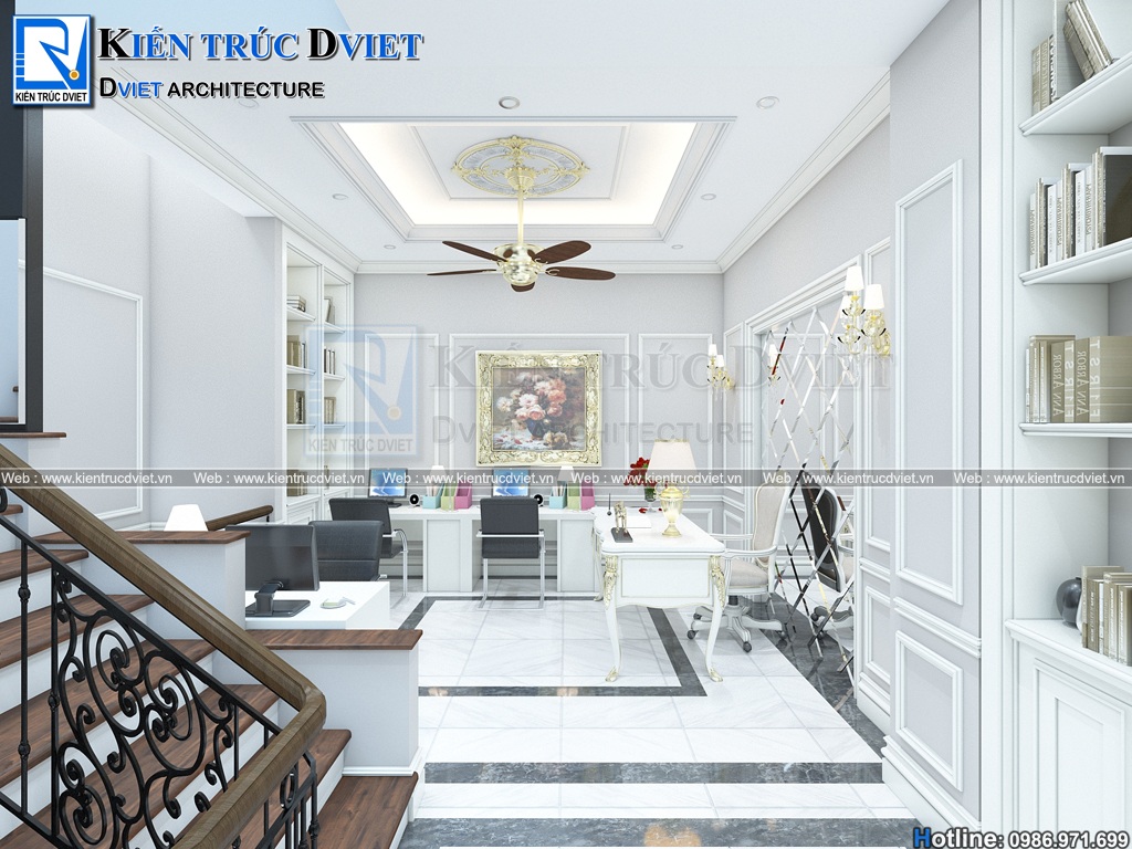 thiet ke noi that phong khach tan co dien 24m2 (6)