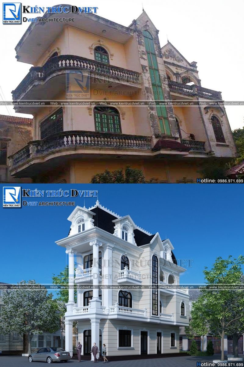 hien trang cai tao nha pho tan co dien 3 tang 70m2 (5)