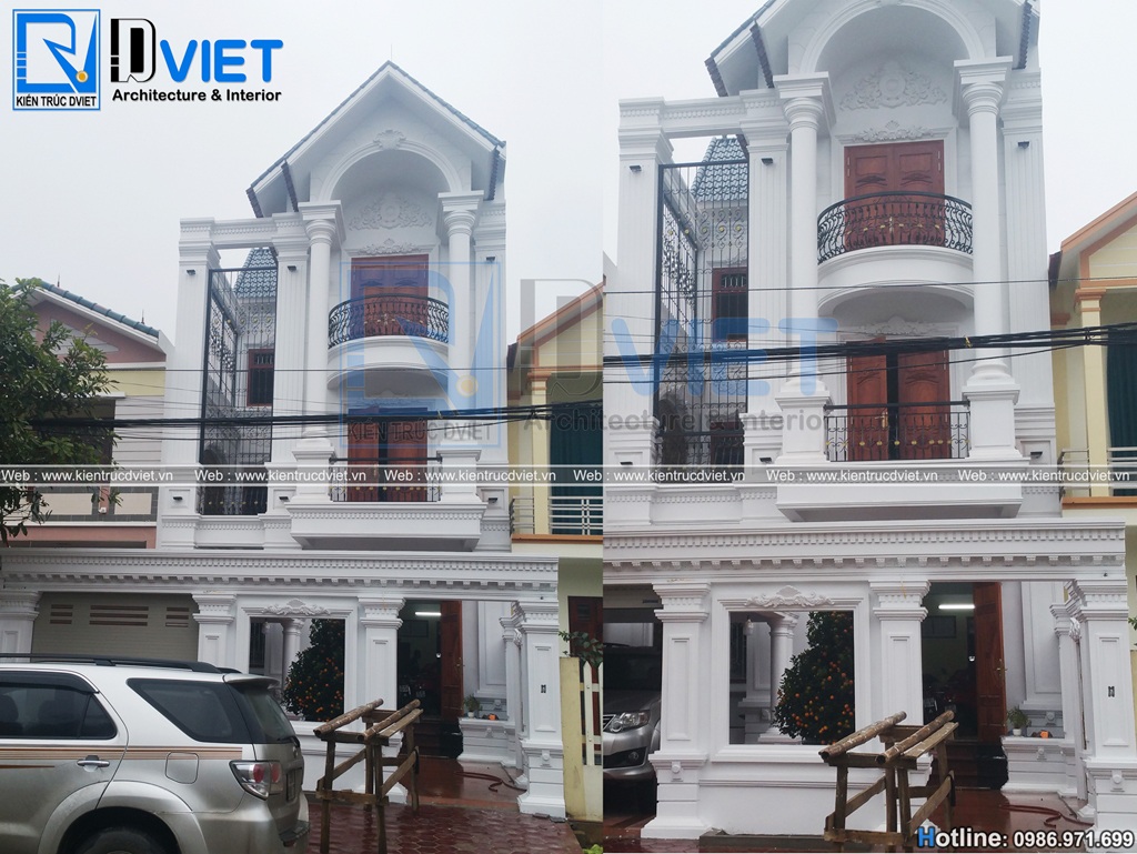 thiet ke thi cong nha lo pho (nha ong) tan co dien 3 tang tai Ninh Binh (3)