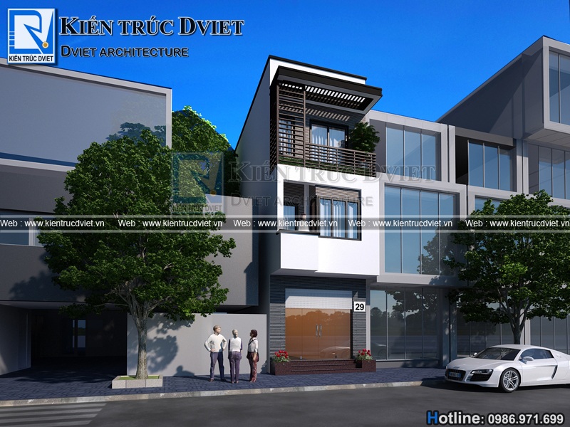 thiet ke nha pho 3 tang kien truc hien dai tai yen Khanh - Ninh Binh (1)