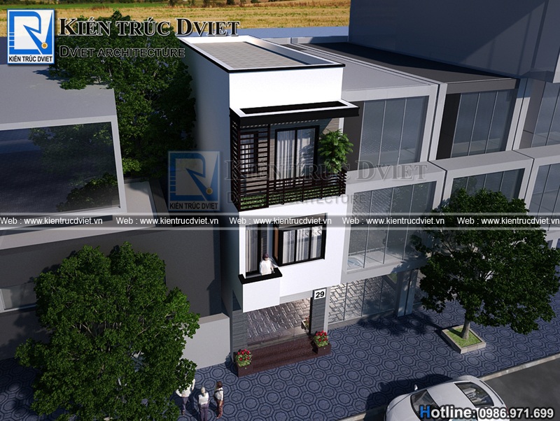 thiet ke nha pho 3 tang kien truc hien dai tai yen Khanh - Ninh Binh (4)