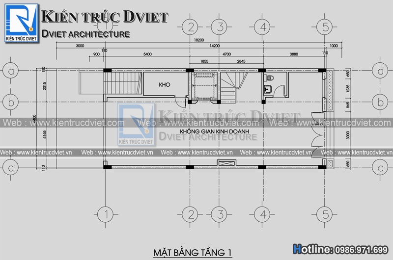 mat bang tang 1 nha pho 6,5 tang tan co dien Phap