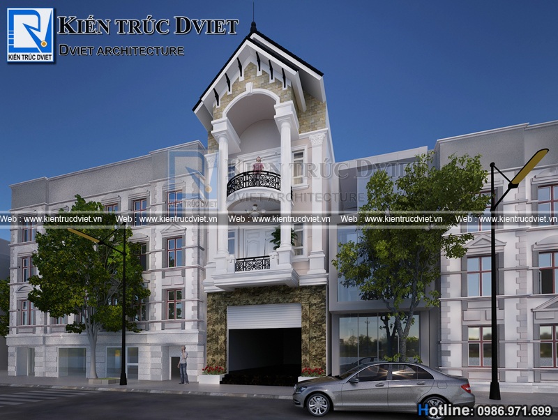 thiet ke nha pho (nha ong) 3 tang tan co dien Phap tai Nam Dinh (3)