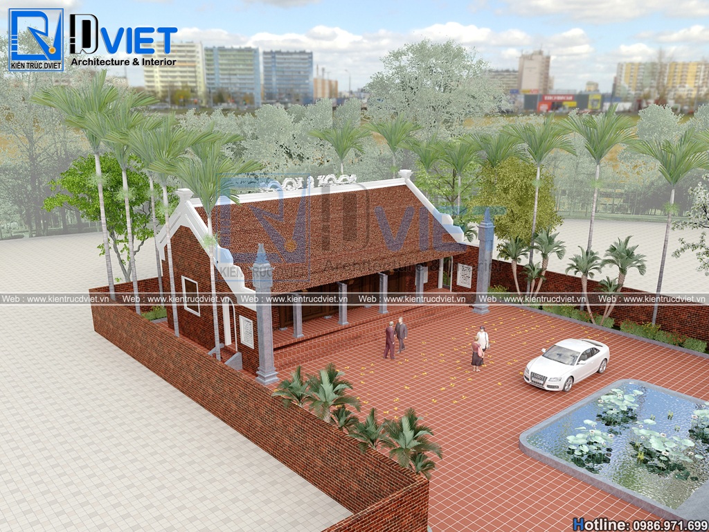 thiet ke nha tho ho 5 gian tai Thuong Tin (2)