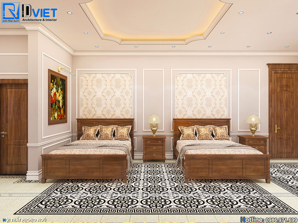 thiết kế và thi công nội thất biệt thự tân cổ điển tại Hưng Yên (7)