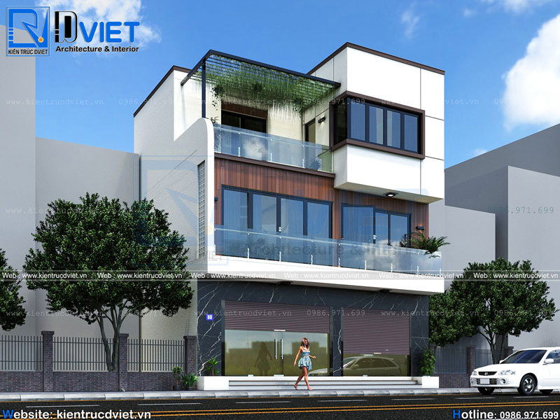 mẫu thiết kế biệt thự phố 3 tầng hiện đại 10x12m đẹp nhất Hải Dương