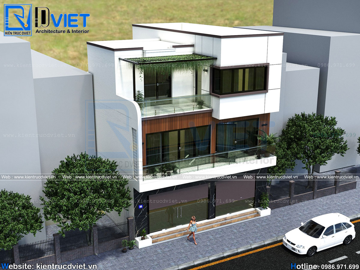 mẫu thiết kế biệt thự phố 3 tầng hiện đại đẹp nhất Hải Dương (4)