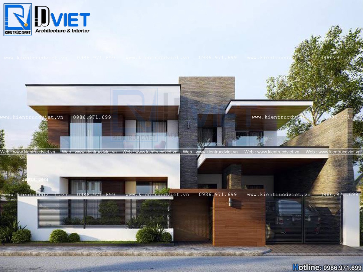 thiet ke biet thu hien dai 3 tang 15x10m tai Hai Duong (2)