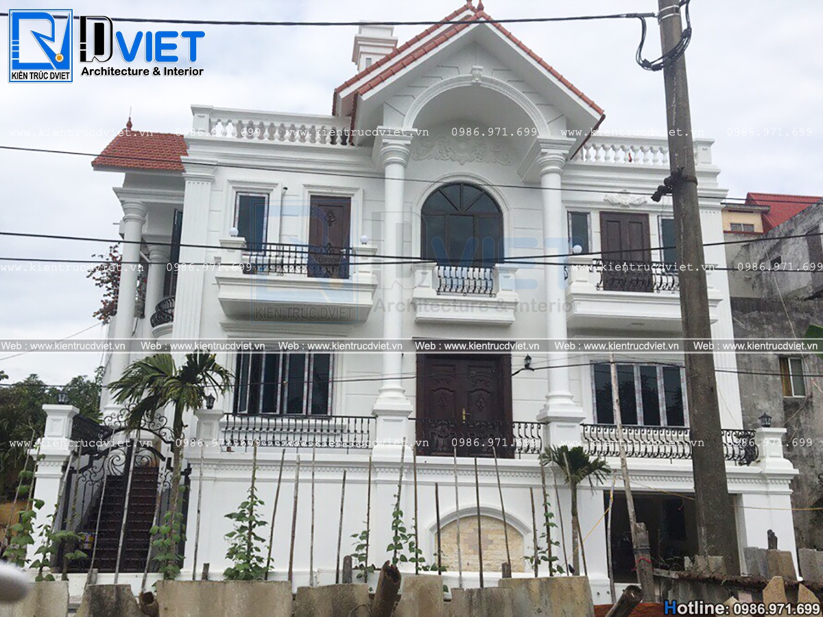 thiet ke biet thu tan co dien 3 tang mai thai 15x8m tai Hai Phong (6)