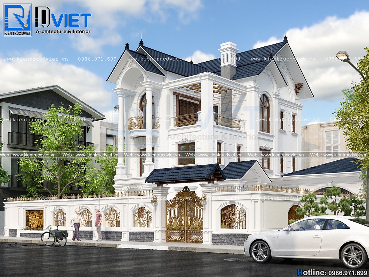 mẫu thiết kế biệt thự phong cách tân cổ điển pháp đẹp (17)