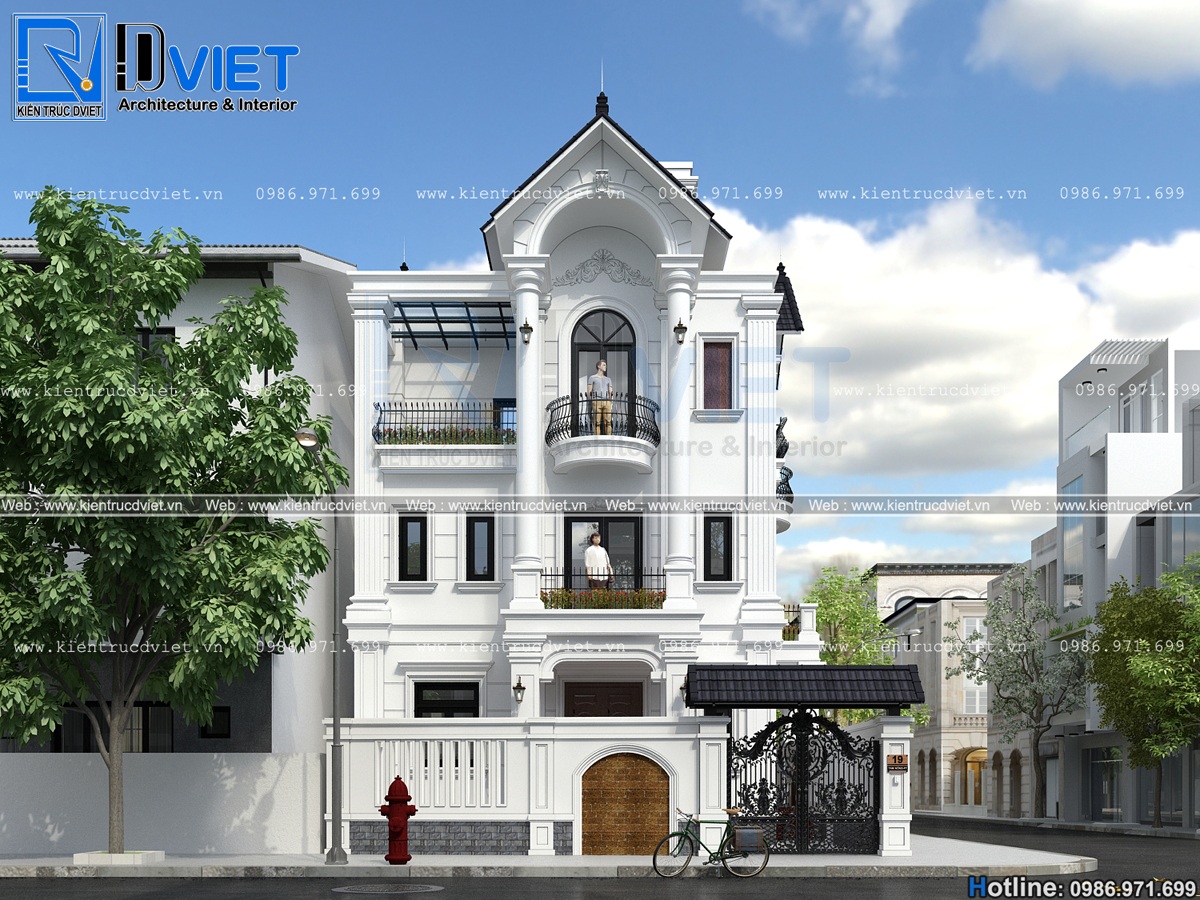 thiet ke biet thu tan co dien Phap 3 tang mai thai 8,5x12m tai Phu Tho (2)