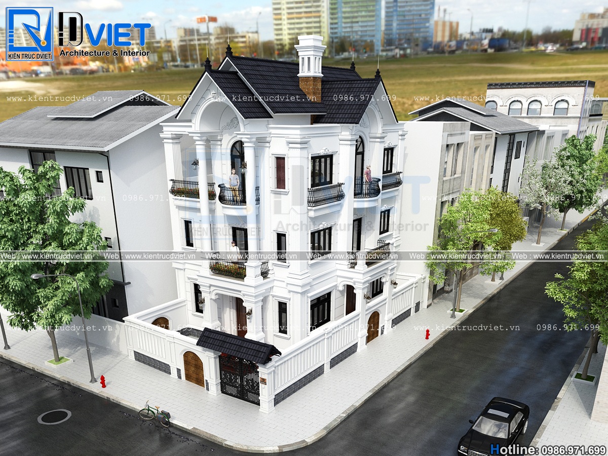 thiet ke biet thu tan co dien Phap 3 tang mai thai 8,5x12m tai Phu Tho (4)