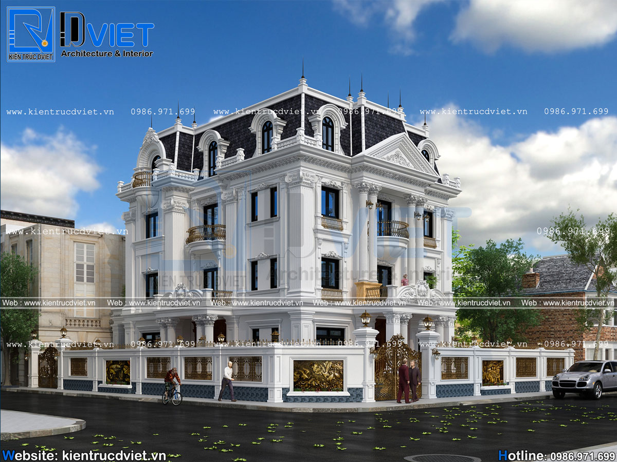 Những mẫu thiết kế biệt thự tân cổ điển 3 tầng đón đầu xu hướng 2020