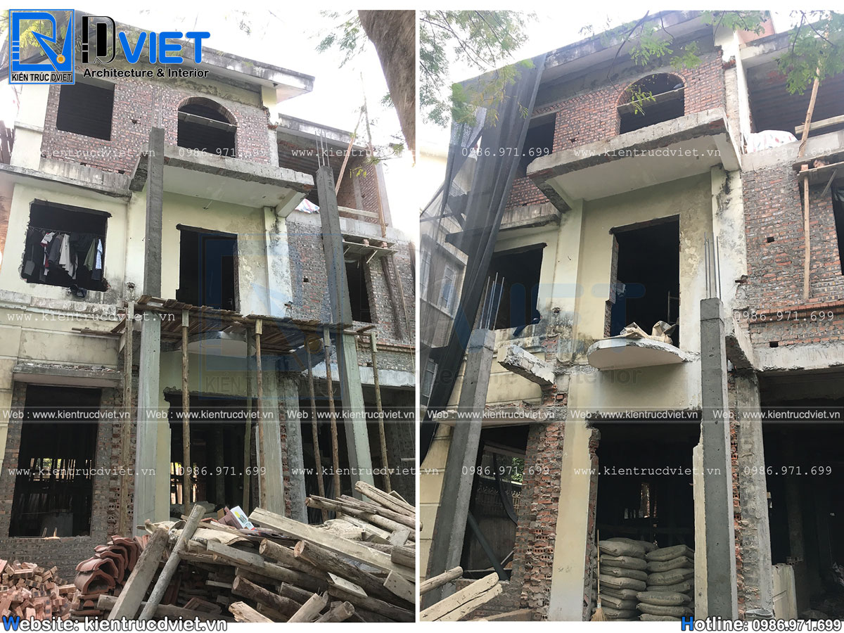 thiết kế cải tạo biệt thự tân cổ điển 3 tầng 8,5x10m tại khu đô thị Đặng Xá - Gia Lâm - Hà Nội (7)