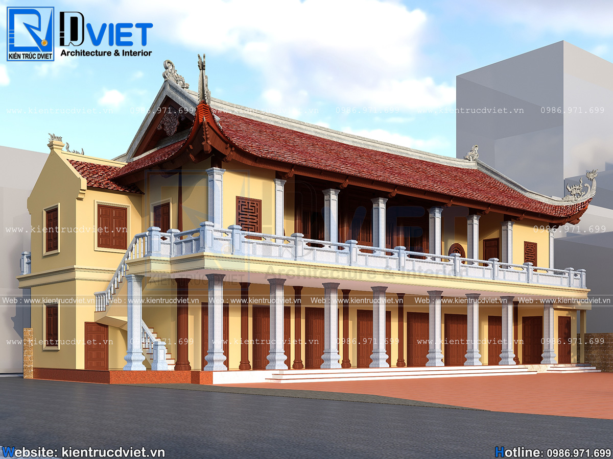 thiết kế cải tạo chùa tại Phúc Thọ - Hà Nội (4)