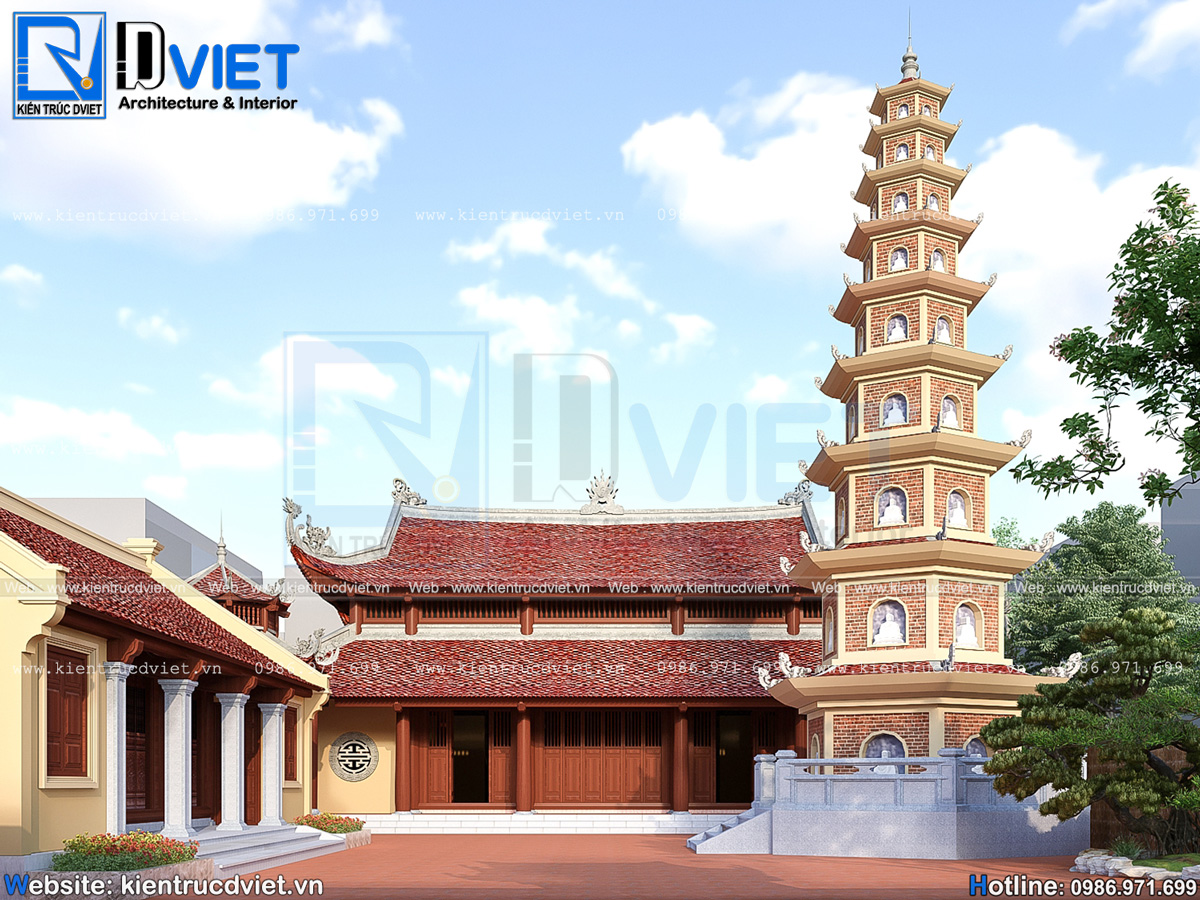 thiết kế cải tạo chùa tại Phúc Thọ - Hà Nội (6)