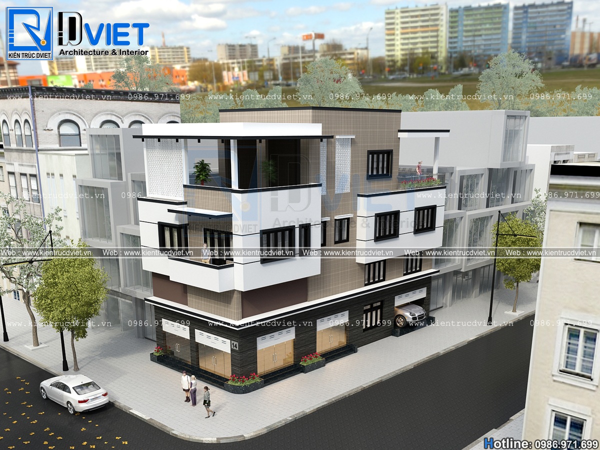 thiet ke nha ong (nha pho) 3 tang 2 mat tien hien dai 7,5x18m tai Son La (5)