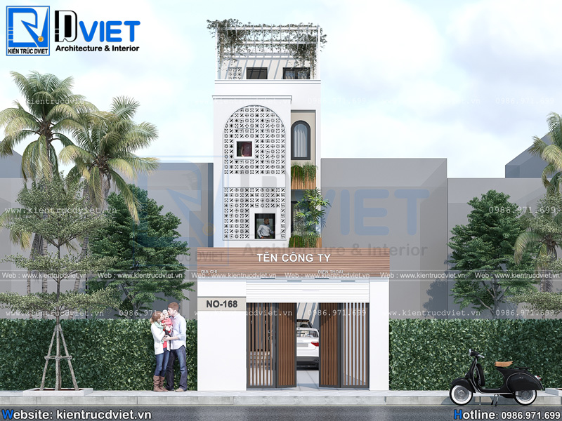 Thiết kế nhà ống (nhà phố) 3 tầng 1 tum 4x15m hiện đại tại TP. Hồ Chí Minh NO 109